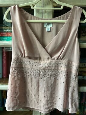 Beaded Ann Taylor Loft lavender top